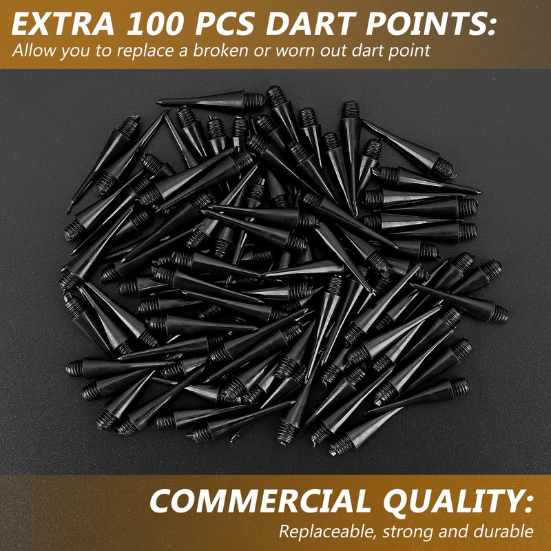 Accmor 12 Pcs Soft Tip Darts, Bar Dart, Plastic Tip