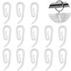 White Plastic Curtain Hooks for Door Curtain,Window Curtain,Curtain Header Tape