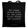 Mr. & Mrs. Panda Tragetasche Spruch Bichon Frisé Freude -