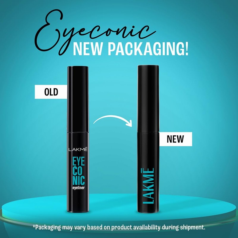 LAKMÉ Eyeconic Liquid Eyeliner, Black, 4.5 ml