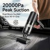 Handheld Car Vacuum Cordless Interior Cleaner, 20000Pa Suction & Air