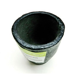 Salamander Melting Crucible for Furnaces, Clay Graphite, A1/0 Size, Silver and Brass Alloying