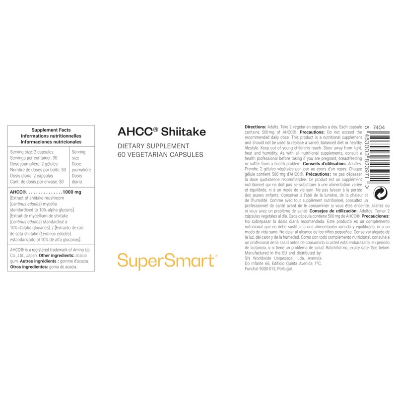 Shiitake (AHCC) - Strengthens the Immune System - Shiitake Mycelium