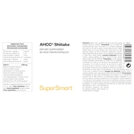 Shiitake (AHCC) - Strengthens the Immune System - Shiitake Mycelium Extract (Lentinus edodes) - Gluten Free - Vegan - GMO Free - Supersmart