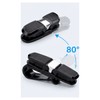 Car Eyeglass Holder for Driving – 80° Rotating Multifunctional Clip