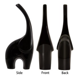 Piececasa Family Elephants Figurines, Large Ceramic Elephants Statue for Home Accents, Modern Style Ceramic Figurines for Living Room, Bedroom, Office Desktop, Cabinets，Ornament Elephant in Family