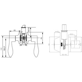 Design House 728014 Stratford 6-Way Universal Entry Door Lever and Deadbolt Combo Oil Rubbed Bronze