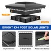 APONUO 4x4 Solar Post Cap Lights 6 Pack - IP65