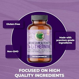 Pure Lab Vitamins Pure Lab Vitamins Magnesium + L-Theanine | Promotes Muscle Function and Relaxation