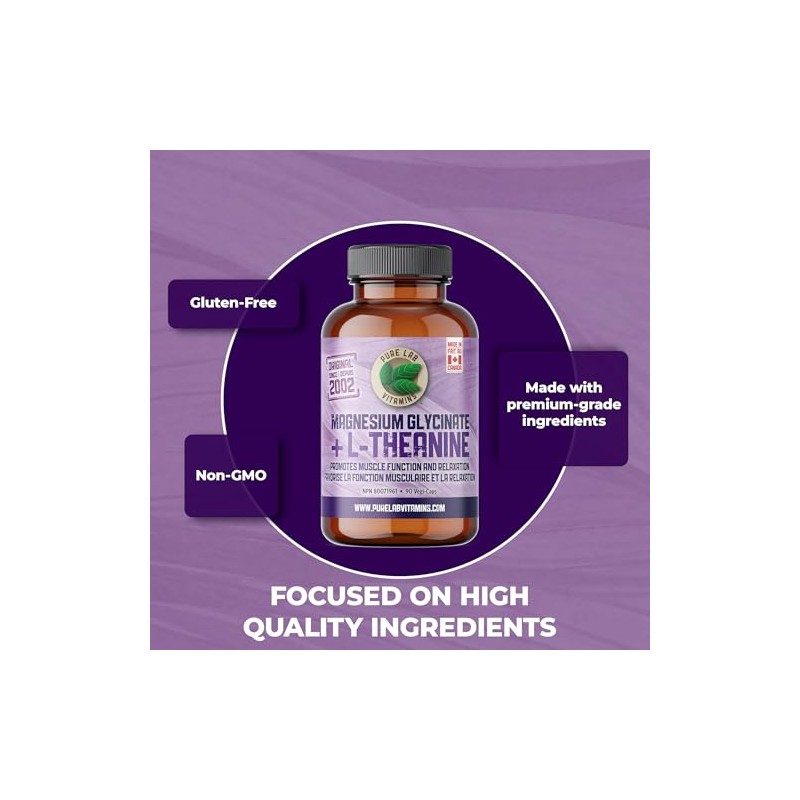 Pure Lab Vitamins Pure Lab Vitamins Magnesium + L-Theanine |