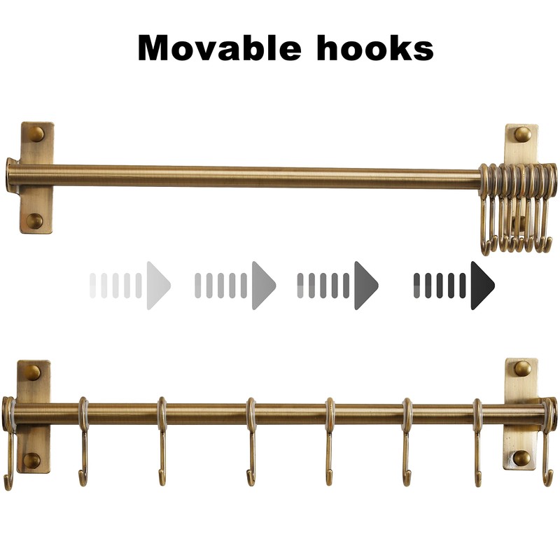 Dseap Pot Rack - Pots and Pans Hanging Rack Rail