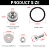 FLMQS Bumper Quick Release CNC Billet Bumper Clips Kit (4