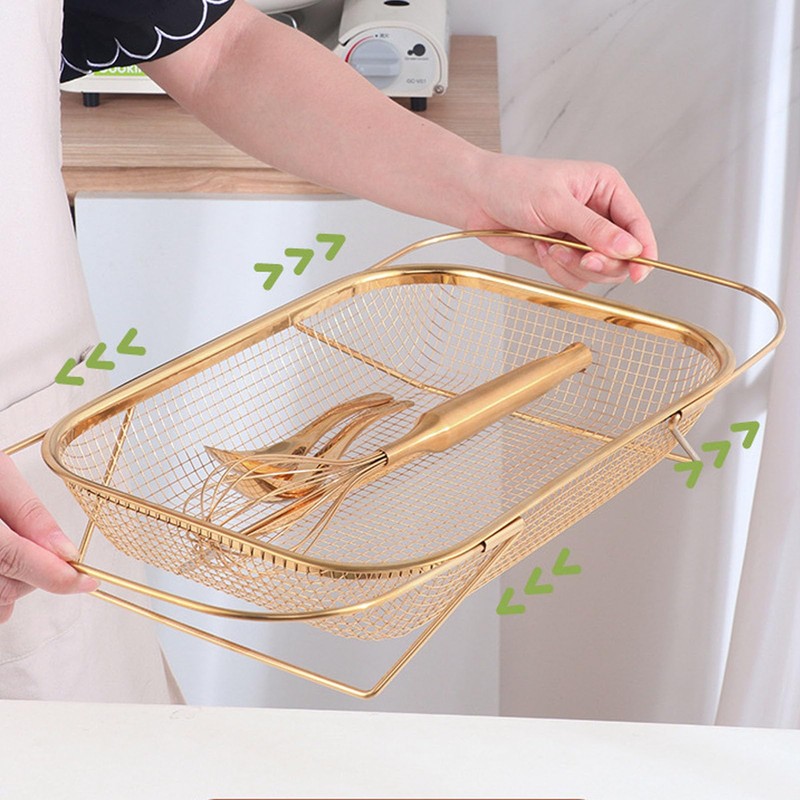 Over The Sink Colander Strainer Basket Premium Quality Stainless Steel