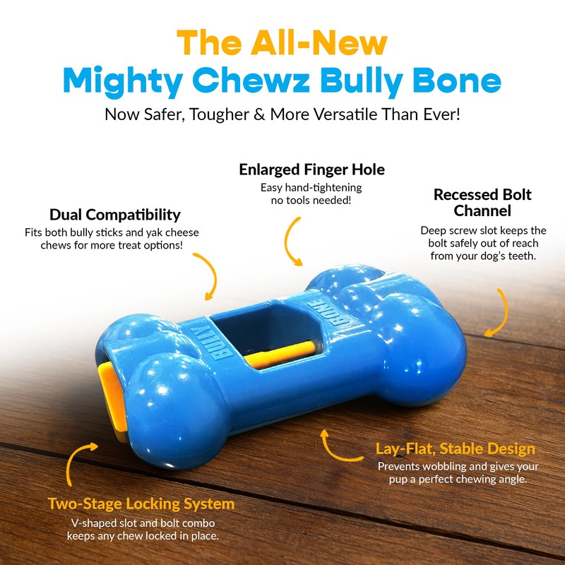 MIGHTY CHEWZ Yak Chew Holder Pack, Medium (4 Pieces) -