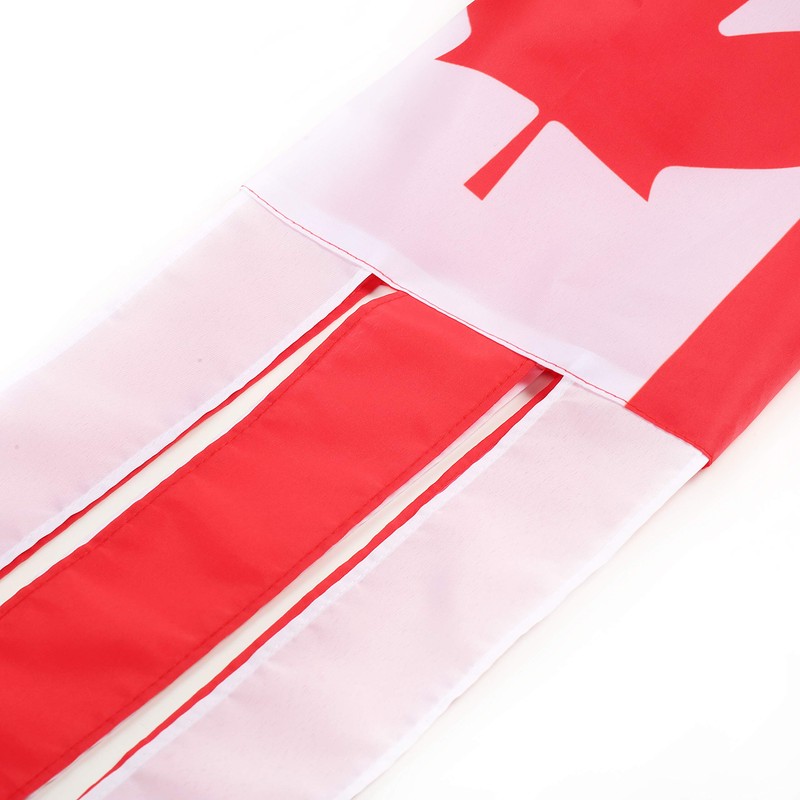 Canada Canadian Flag WindSock 2 Pack Stripes Wind Socks For