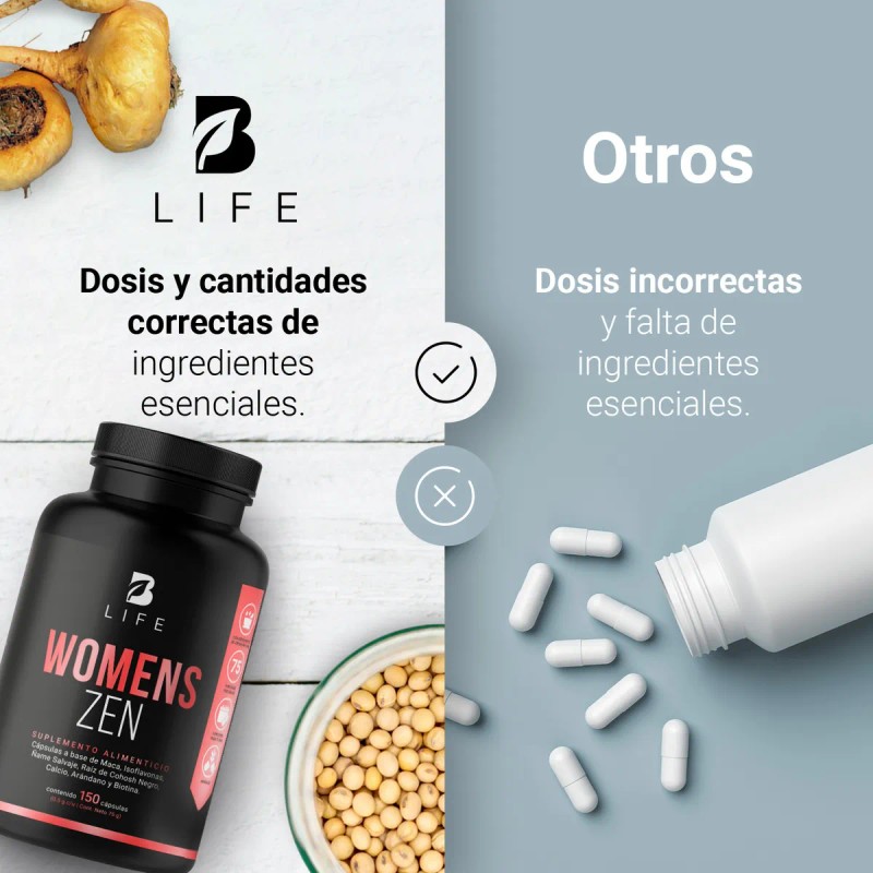 Suplemento Balance Hormonal Mujer 150 Cápsulas Life Womens