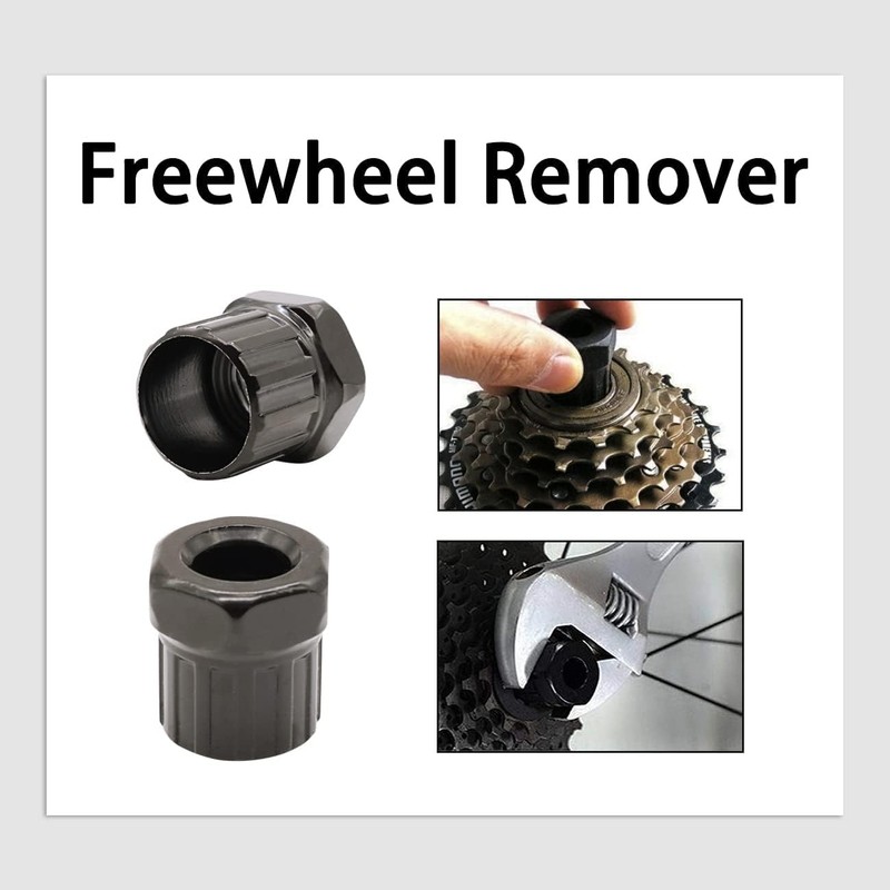 Lostwry 6 Piece Bicycle Cassette, Bicycle Repair Set with Crank