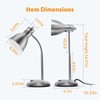 LEPOWER Metal Desk Lamp, Adjustable Goose Neck Table Lamp, Eye-Caring