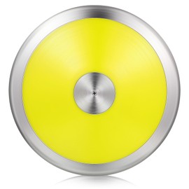 Syhood Throwing Discus Nylon Plastic Iron Training Discus Athletic Track and Field Equipment for High School Outdoor Sports Training Practice Boys Men Women (Yellow, 1 kg)
