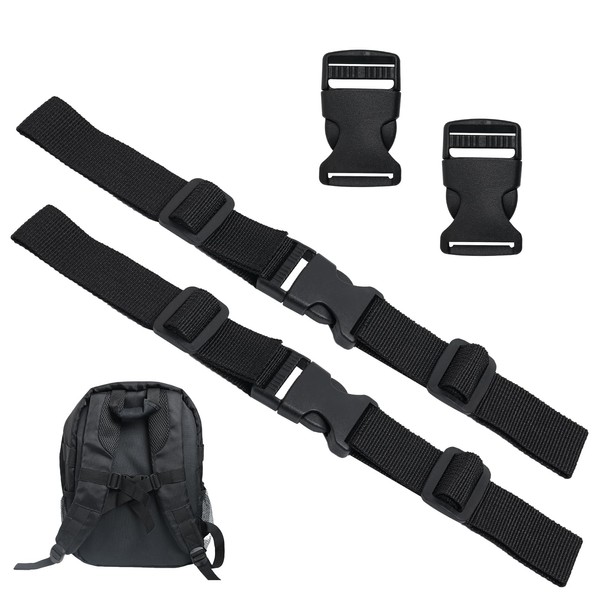 EuAcesry Chest Strap for Backpack, Adjustable Nylon Backpack with Non-Slip