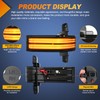 Nilight Side Mirror Marker Light Switchback Amber Turn Signals White