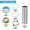 uxcell Faucet Mount Extension Shank 4"x 1.25" Stainless Steel Pipe