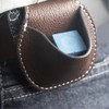 Aswalling Billiards Chalk Holder Pocket Leather Chalk Holder with Clip