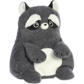 Aurora® Whimsical Fluffles™ Riley Raccoon™ Stuffed Animal - Comforting Companion - Imaginative Play - Grey 9 Inches