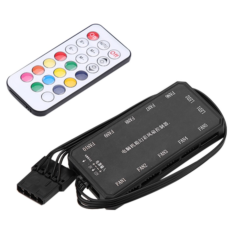 15m RF Wireless Control Colorful Fan Computer Fan Controller with