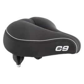 Cloud-9 Cruiser Select Ariflow CS Bike Saddle, 10.5" x 10.75", Soft Touch Vinyl Bike Seat, Coil Spring, Vented Anatomic Relief