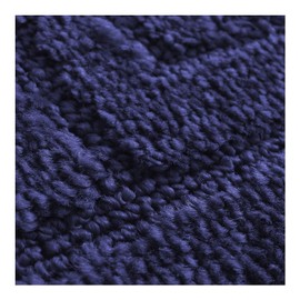 Lions Bathroom Mat Sets 2 Piece - Ultra Soft Greek Pattern Bath Toilet Bath Mat Anti Slip Pedestal Set, 100% Polypropylene, Water Absorbent, Machine Washable, Bathroom Accessory (Navy)