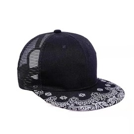 The largest selection Bandana Snapback Paisley Cap Bandana Snapback Cap, black x mesh back
