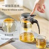 MOORCHOCO 500ML Glass Teapot with Detachable Infuser Filter Teapot for