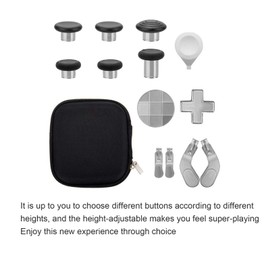 Metal Controller Thumbsticks Set, Detachable Game Controller Button Paddles Set for ONE Elite Series 2