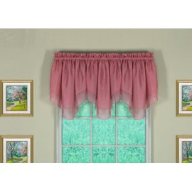 Today's Curtain Emelia Original Voile Ascot 25", Mauve, 40" W x 25" L