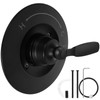 Compatible with Delta Shower Trim Kit 14 Series，Matte Black Shower