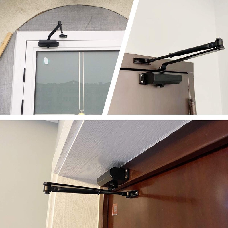 Onarway Adjustable Automatic Size 3 Spring Hydraulic Door Closer/Closure Aluminum