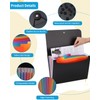 Goxiry 2 x A4 Document Folder, Accordion File Folder with
