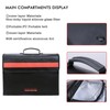 Fireproof Document Bag Large Capacity Waterproof Safe File Storage Organizer