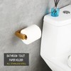 GERZWY Bathroom 2-Piece Accessory Set Gold Stainless Steel Toilet Paper