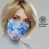 NUÜR 50pcs Tie Dye 3 Ply Disposable Face Mask, Mask