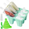 Popsicle Mold，Popsicle Maker Popsicle Molds 6 Pieces Silicone Ice Pop