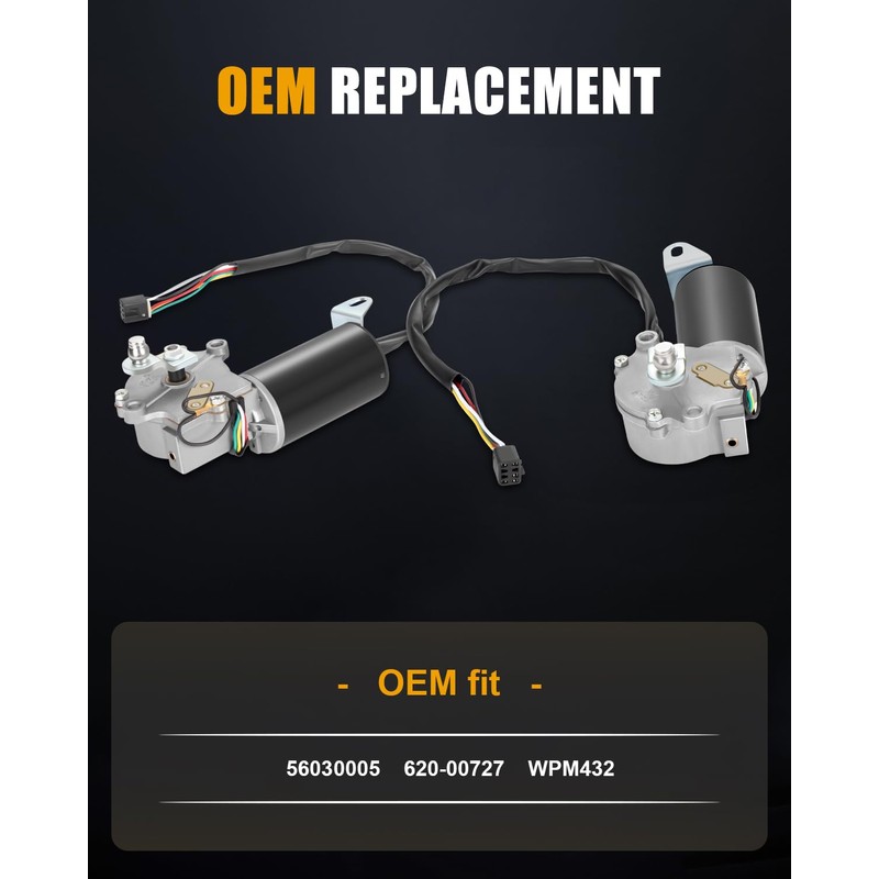 ROADFAR Windshield Wiper Motor Replacement fit for 1987-1995 for Jeep