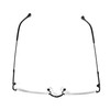 TOKYO GOODS MARKET Round Underrim Date Glasses, Bottom Frame, Fashion