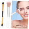 Baluue Makeup Brush Set 2pcs Double Ended Highlight Shadow Brush