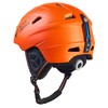 Black Crevice Adult Ski Helmet Stripe, Matt Orange/Black, M