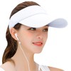 Buzz Selection CAP064 Women's Sun Visor, Hat, Stylish, Brim Length,
