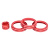 4Pcs A/C Knob Ring Trim Volume Adjuster Decor Fit for