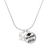 Delight Jewelry Silvertone Westie Silhouette Heart Senior Class of 2026