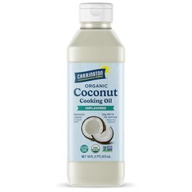 Carrington Farms gluten free, hexane free, NON-GMO, free of hydrogenated and trans fats in a BPA free bottle, liquid coconut cooking oil, unflavored, 16oz (ounces)